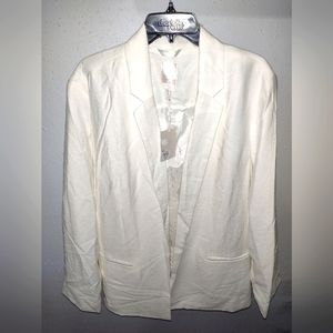 LC Lauren Conrad White Collar Blazer Size XXL